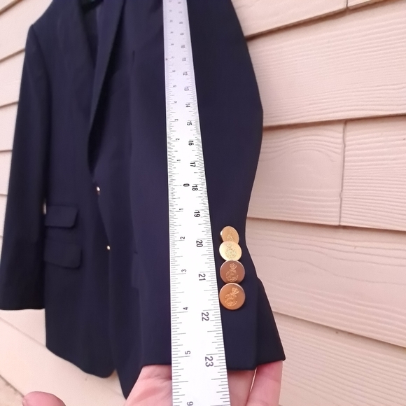 ANDREW CARRINGTON Dark Blue 2 Button Men's Jacket Sz 42R 100% Wool Made In Italy - Picture 6 of 16